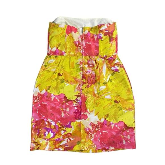 J.Crew Strapless Impressionist Silk Mini Dress - 6 - Picture 5 of 6
